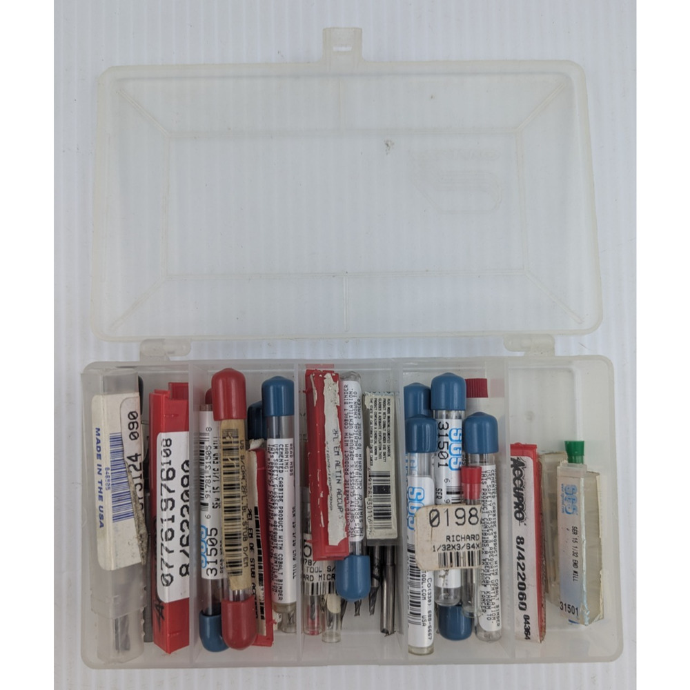 Double-Ended End Mill Flute Metal Working Assorted Lot